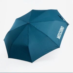 Moschino Blue Logo Umbrella